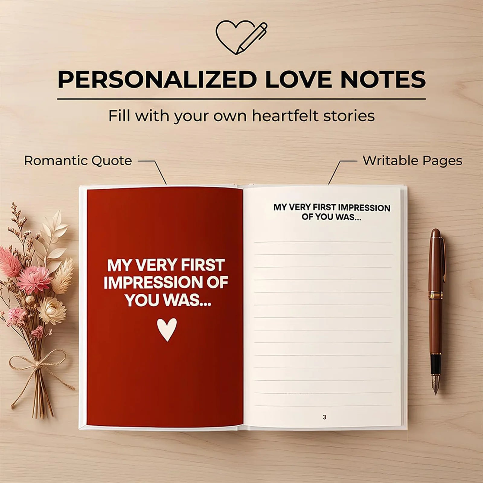 THIS IS WHY YOU'RE MINE Couples Love Story Journal Love Journal Book for Beloved Boyfriend Girlfriend