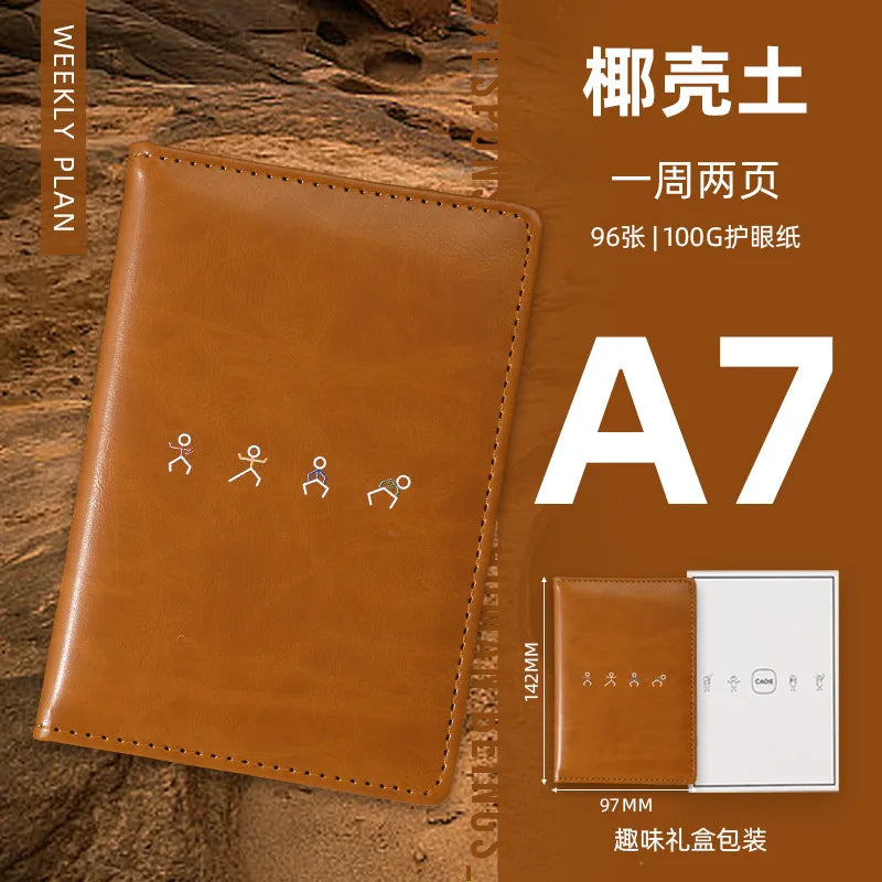 2026 NEW Stick Figure A7 Pocket Planner - Daily Habit Tracker & Productivity Journal for On-the-Go