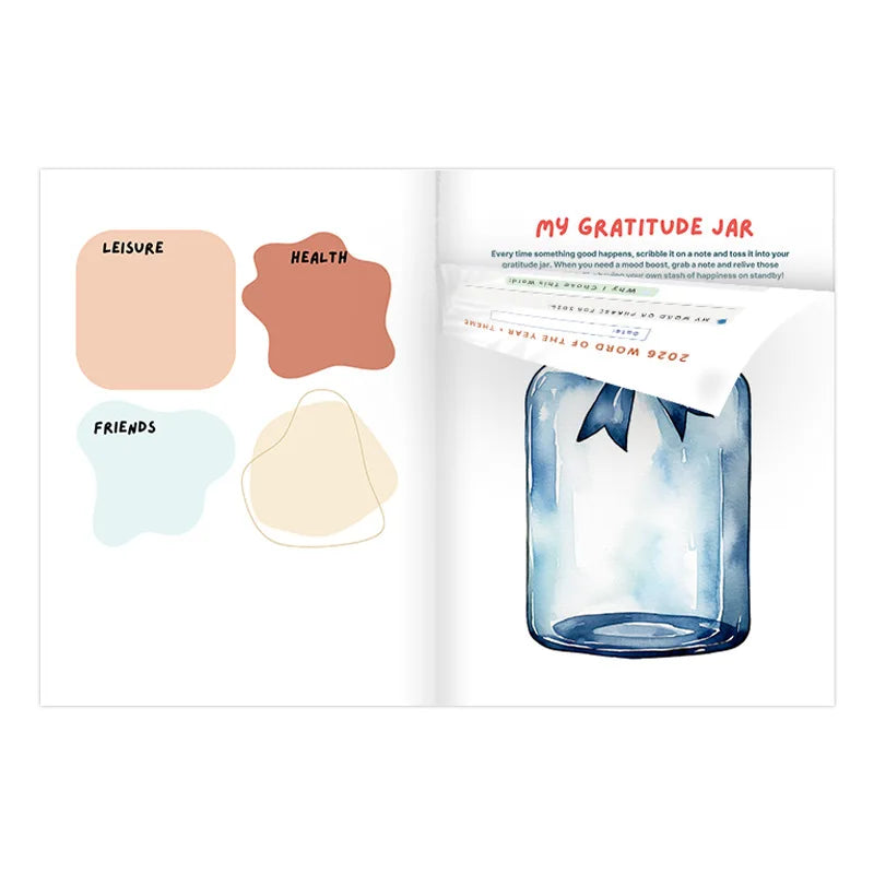 2026 Year Vision Board Planners, Wishlist Handbook, Future Planning, Wishlist Notebook