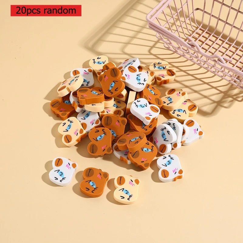 Cute Little Capybara Eraser Cartoon Primary Office Supplies School Student Cross Border Stationery Gifts and Prizes Wipe Clean