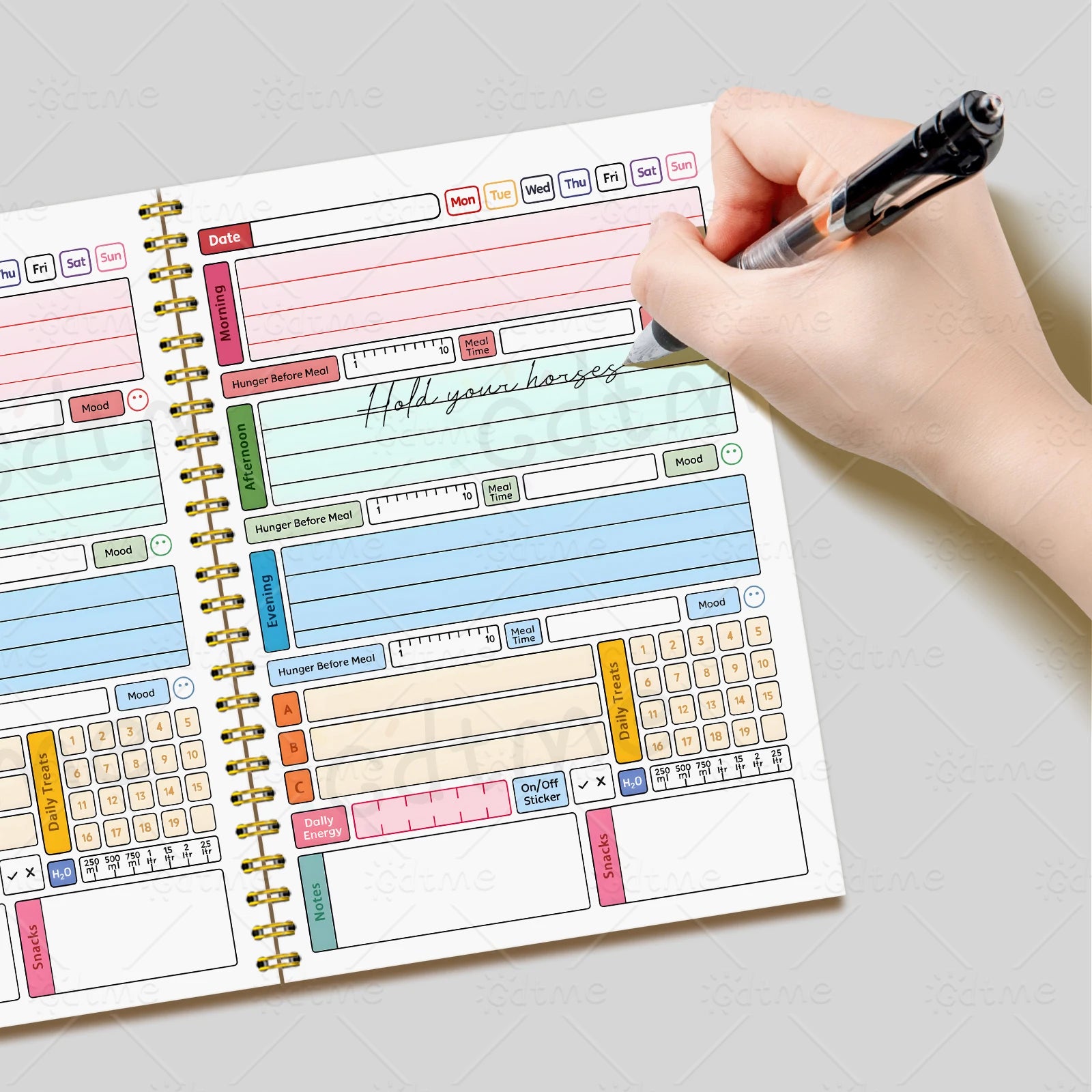 A5 weight loss tracker journal, fitness planning diary, suitable for tracking your fitness journey, the perfect gift for friends