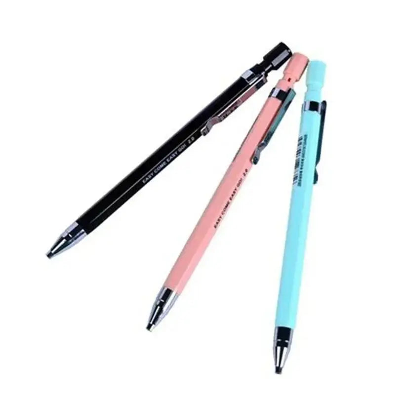 2 Pcs Automatic Pencil Lead Holder School Writing Supplies Stationery Mechanical Pencils Set Of Drafting Rules Korean Stationery