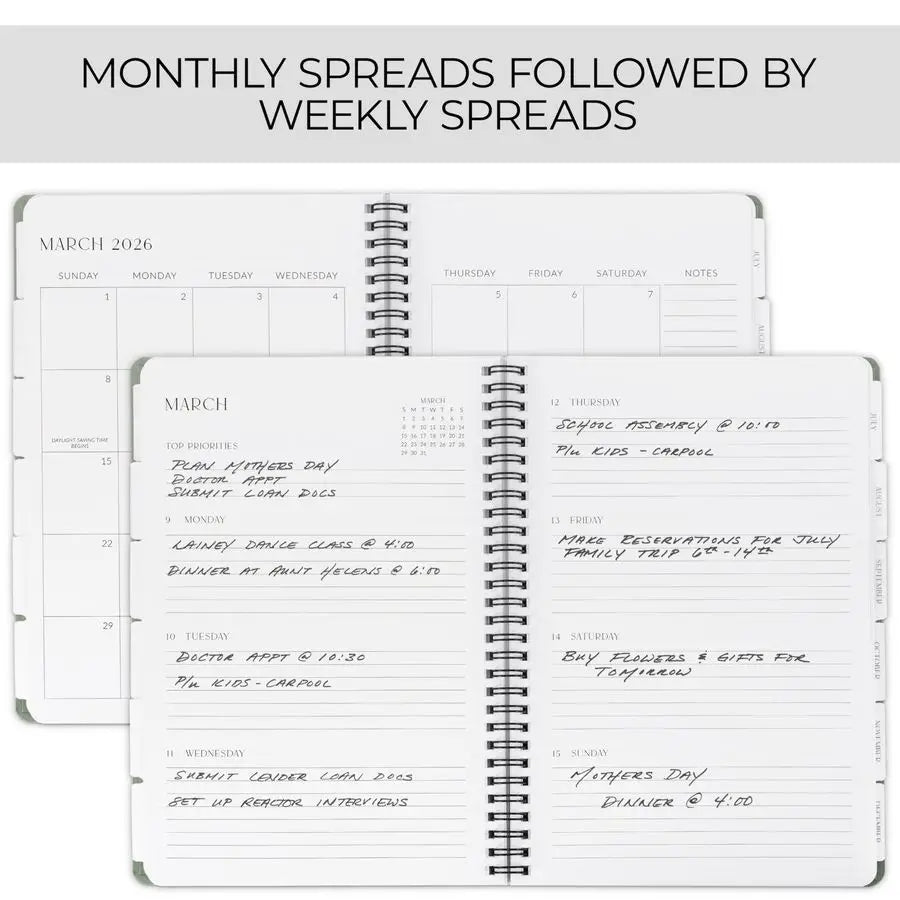 2026 Planner 7 x 10 Daily Planner for Women or Men with Weekly amp Monthly Spreads for Easy Planning Perfect Calendar Book To Or
