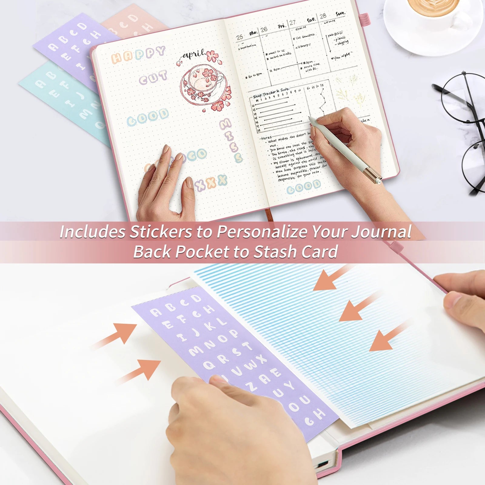 A6 Dot Grid NoteBook School Supplies Portable Diary Fashion Office Supplies Coil Book Children Holiday Gift Dot Grid Inside
