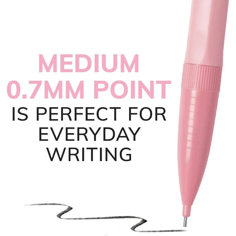 0.7mm Mechanical Pencils 24-Pack with Erasers, Bulk School & Office Supplies