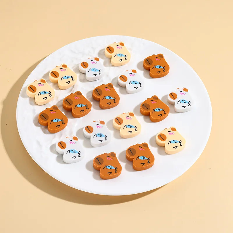 Cute Little Capybara Eraser Cartoon Primary Office Supplies School Student Cross Border Stationery Gifts and Prizes Wipe Clean