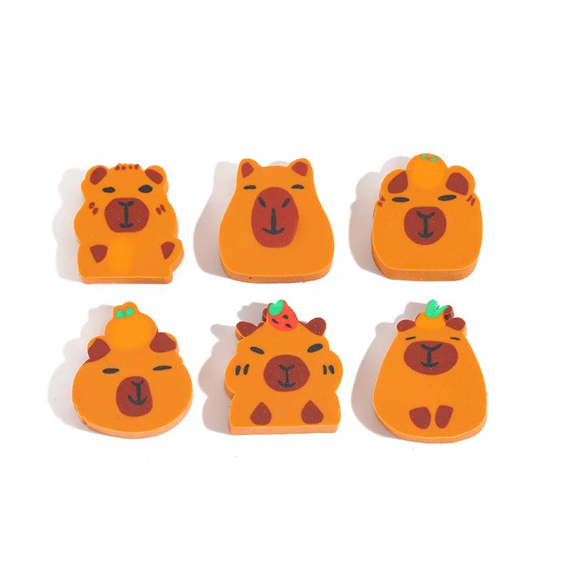 Office School Supplies Capibala Capybara Style Cute Eraser Student Cross Border Gifts Prizes kawai Stationery Wholesale