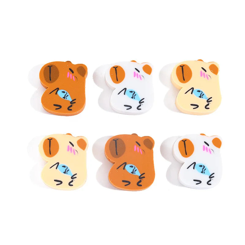 Cute Little Capybara Eraser Cartoon Primary Office Supplies School Student Cross Border Stationery Gifts and Prizes Wipe Clean