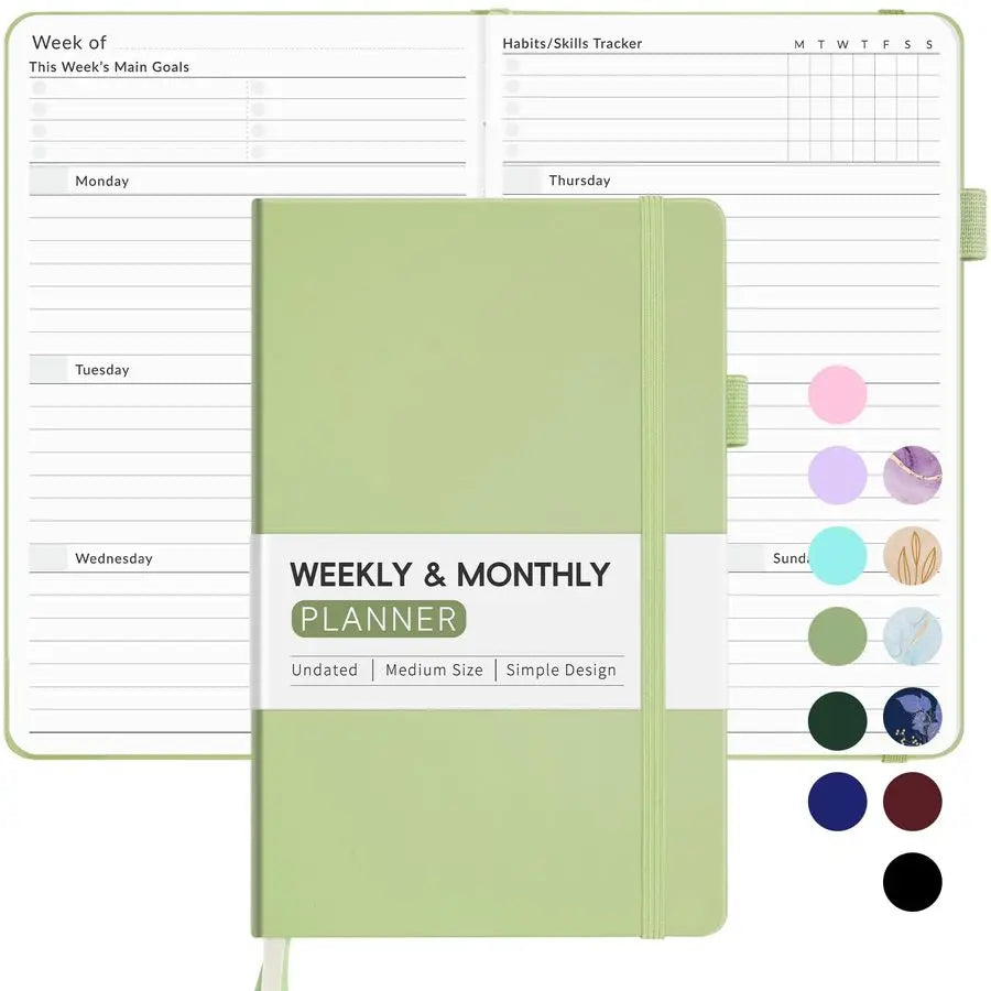 Weekly Planner for 2026, Simplified Weekly amp Monthly Calendar Planner, Cute Daily Organizer Notebook, Agenda Journal to Track