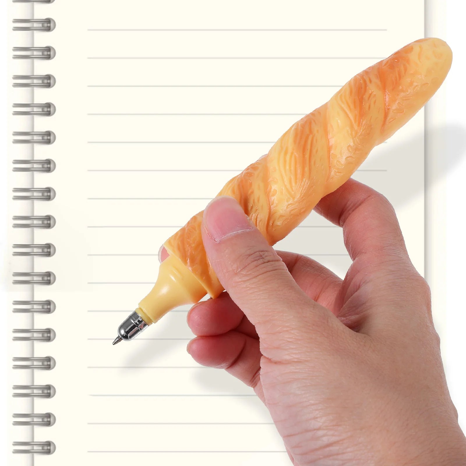 5pcs Simulation Loaf Bread Ballpoint Pen Novelty Food Shaped Writing Pen Funny Stationery Supplies For Office School Classroom