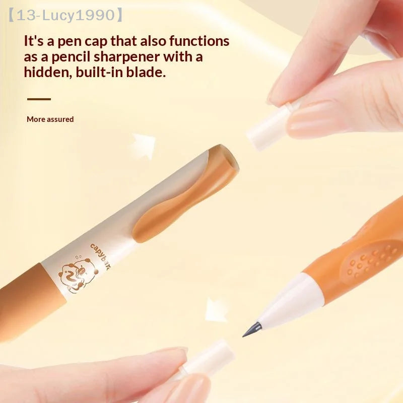 【CCA13】1Box Cartoon Capybara Mechanical Pencil Suit Cute Cartoon Student School Stationery Pencil Cartoon Office Supplies Gift