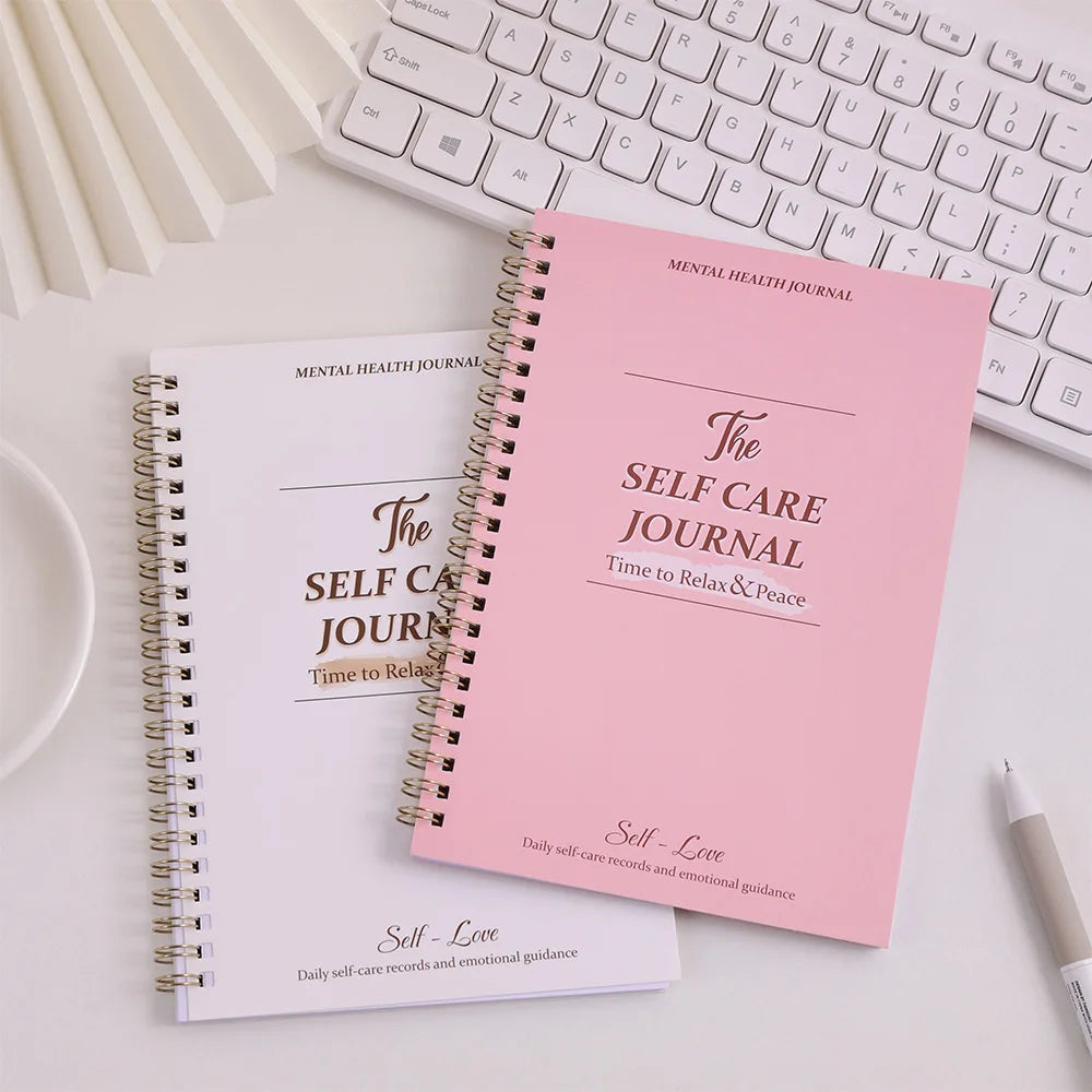 Undated 100-Page Self-Care Journal, Daily Guide for Reflection & Positivity, Ideal Holiday Gift for Students Teachers & Friends