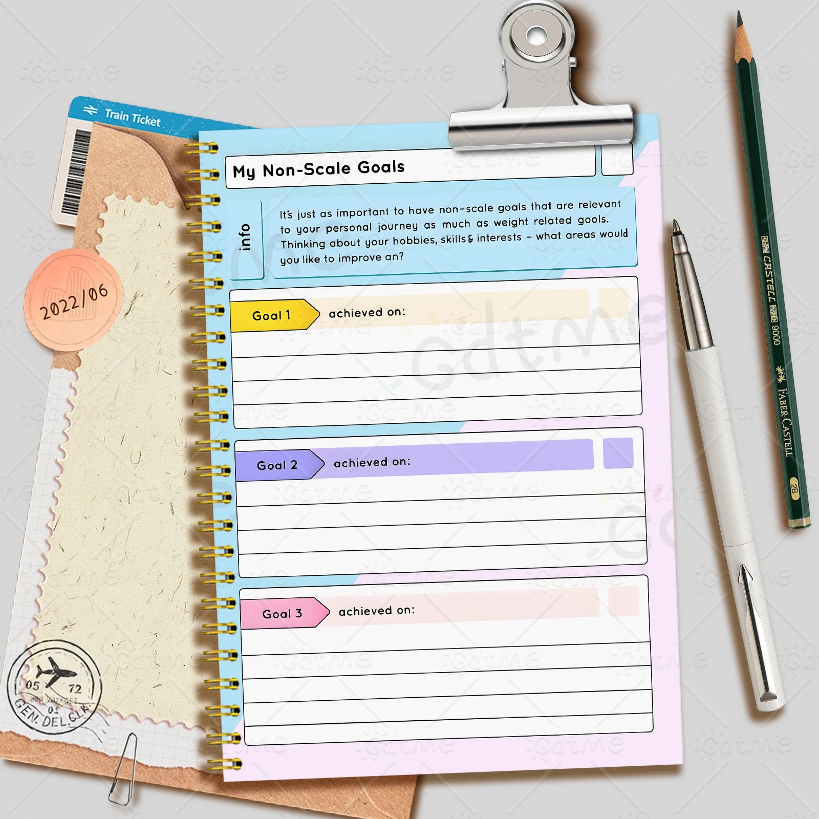 A5 weight loss tracker journal, fitness planning diary, suitable for tracking your fitness journey, the perfect gift for friends